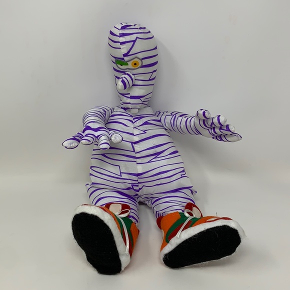 Vintage 1997 Monster Bash Gibson Greetings mummy Halloween stuffed doll RARE - Picture 3 of 17